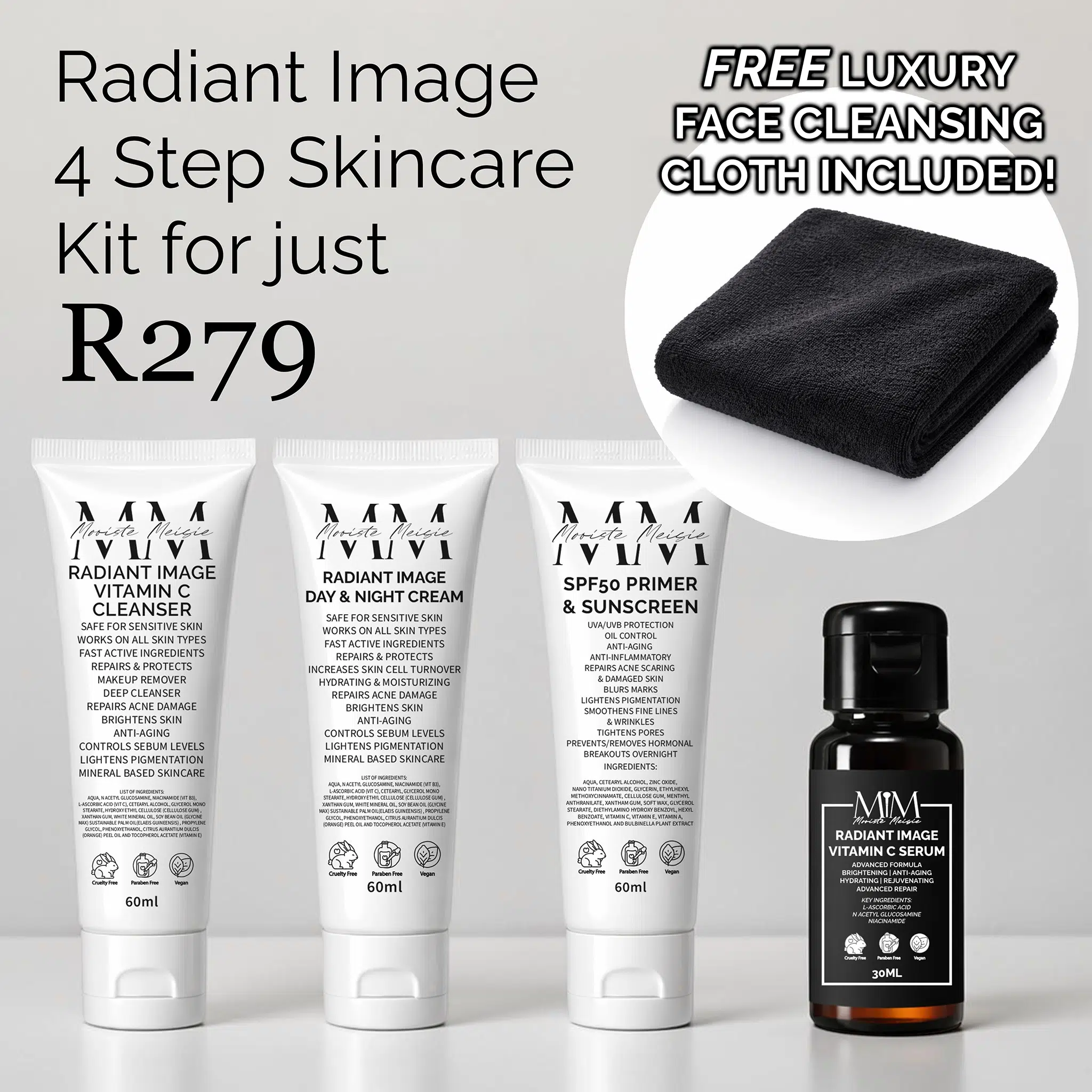 Combo Deal - 4 Step Skincare Kit - Radiant Image